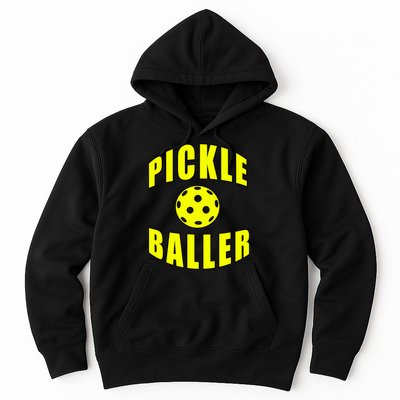 Pickle Baller Pickleball Player Design Hoodie