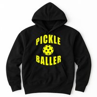 Pickle Baller Pickleball Player Design Hoodie