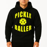 Pickle Baller Pickleball Player Design Hoodie