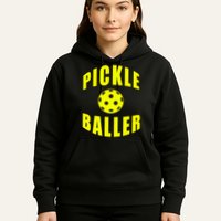 Pickle Baller Pickleball Player Design Hoodie
