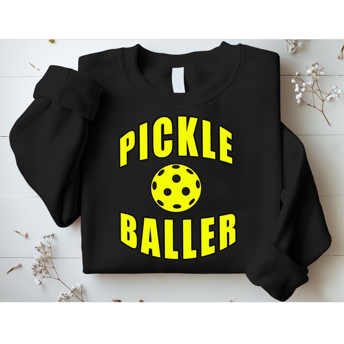 Pickle Baller Pickleball Player Design Sweatshirt