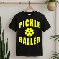 Pickle Baller Pickleball Player Design T-Shirt