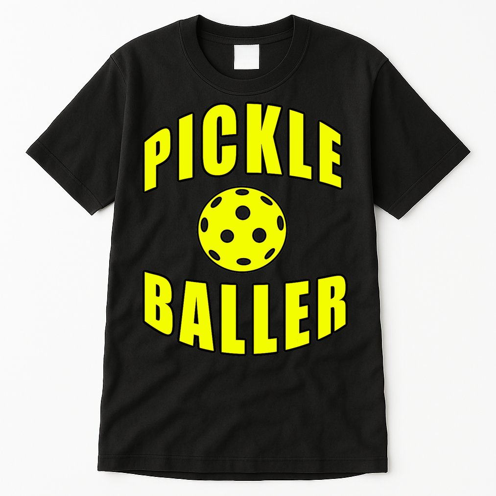 Pickle Baller Pickleball Player Design Tall T-Shirt