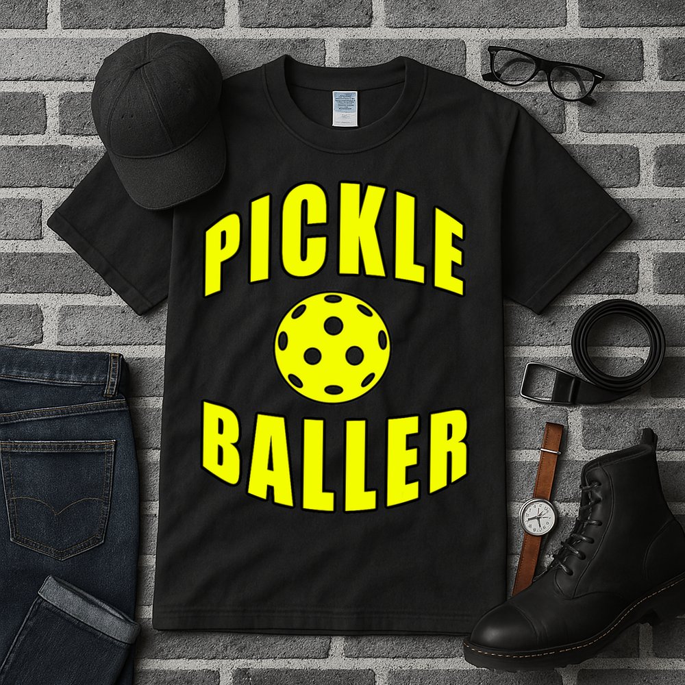 Pickle Baller Pickleball Player Design Tall T-Shirt