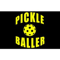 Pickle Baller Pickleball Player Design Bumper Sticker