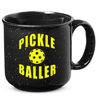 Pickle Baller Pickleball Player Design 15oz Campfire Ceramic Mug