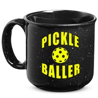 Pickle Baller Pickleball Player Design 15oz Campfire Ceramic Mug