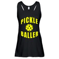 Pickle Baller Pickleball Player Design Ladies Essential Flowy Tank