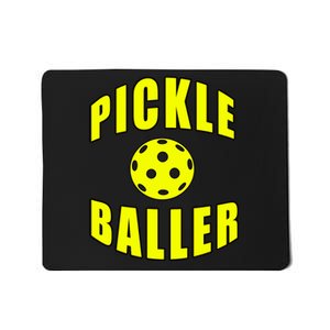 Pickle Baller Pickleball Player Design Mousepad