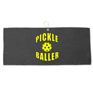 Pickle Baller Pickleball Player Design Large Microfiber Waffle Golf Towel