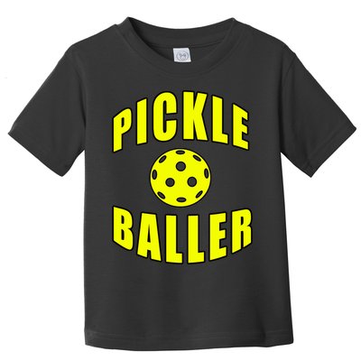 Pickle Baller Pickleball Player Design Toddler T-Shirt
