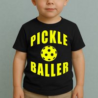 Pickle Baller Pickleball Player Design Toddler T-Shirt
