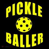 Pickle Baller Pickleball Player Design Womens T-Shirt