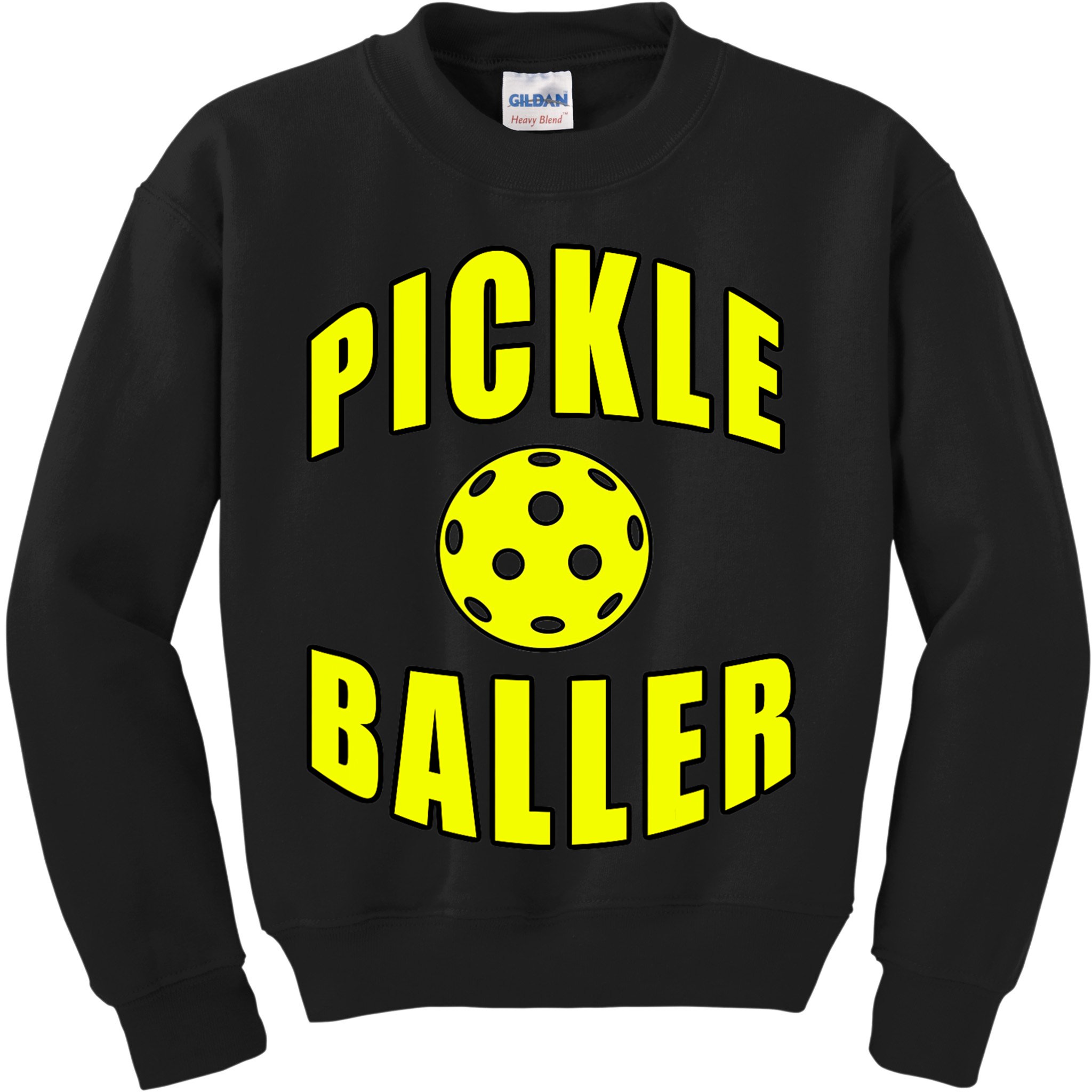 Pickle Baller Pickleball Player Design Kids Sweatshirt
