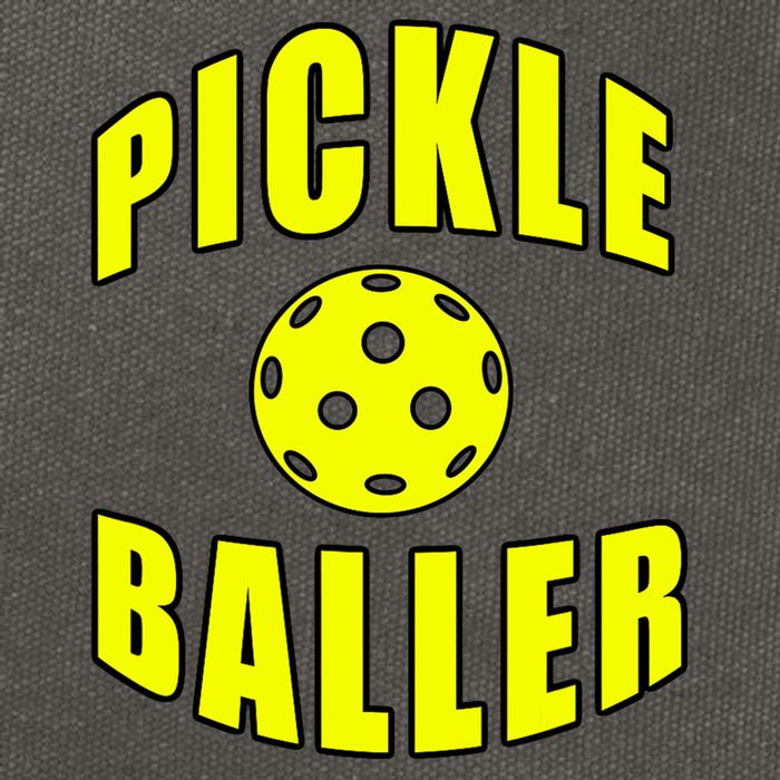 Pickle Baller Pickleball Player Design Cotton Canvas Backpack