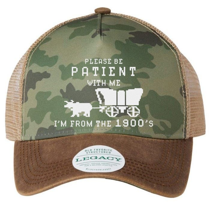 Please Be Patient IM From The 1900S Retro Oregon Trail Legacy Tie Dye Trucker Hat