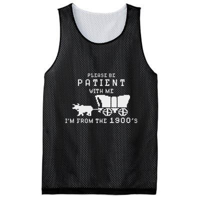 Please Be Patient IM From The 1900S Retro Oregon Trail Mesh Reversible Basketball Jersey Tank
