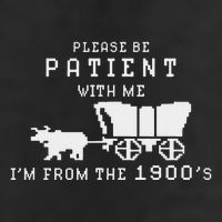 Please Be Patient IM From The 1900S Retro Oregon Trail 25L Jumbo Tote
