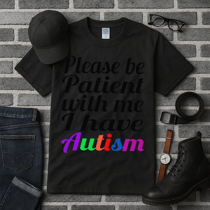 Please Be Patient With Me I Have Autism Tall T-Shirt