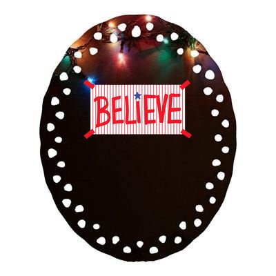 P.H.I.L.L.Y Believe Philadelphia Ceramic Oval Ornament