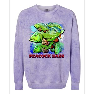 Peacock Bass Colorblast Crewneck Sweatshirt