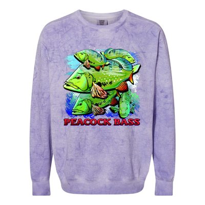 Peacock Bass Colorblast Crewneck Sweatshirt