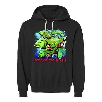 Peacock Bass Garment-Dyed Fleece Hoodie