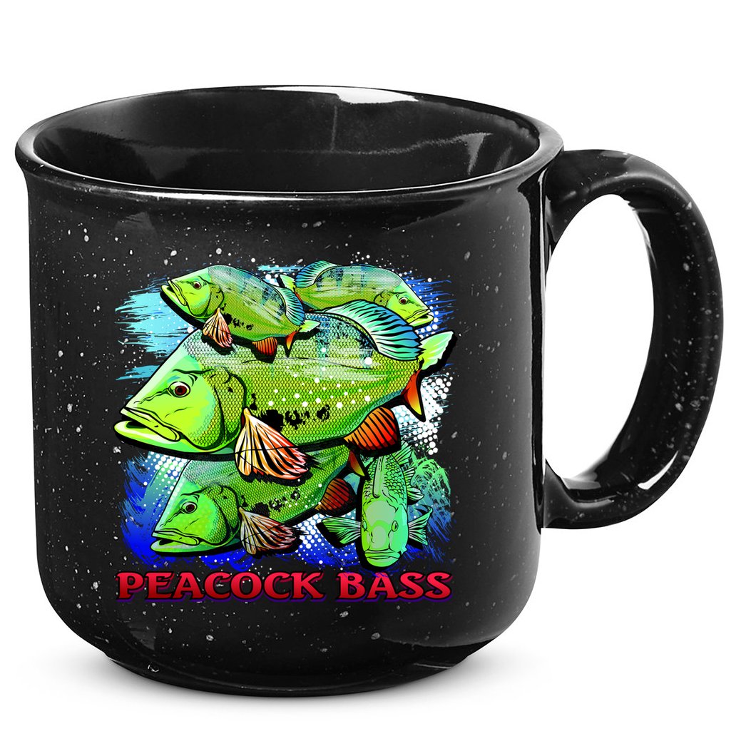 Peacock Bass 15oz Campfire Ceramic Mug