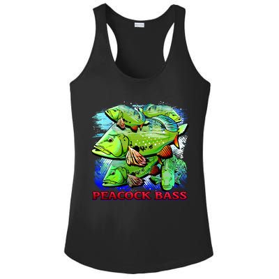 Peacock Bass Ladies PosiCharge Competitor Racerback Tank