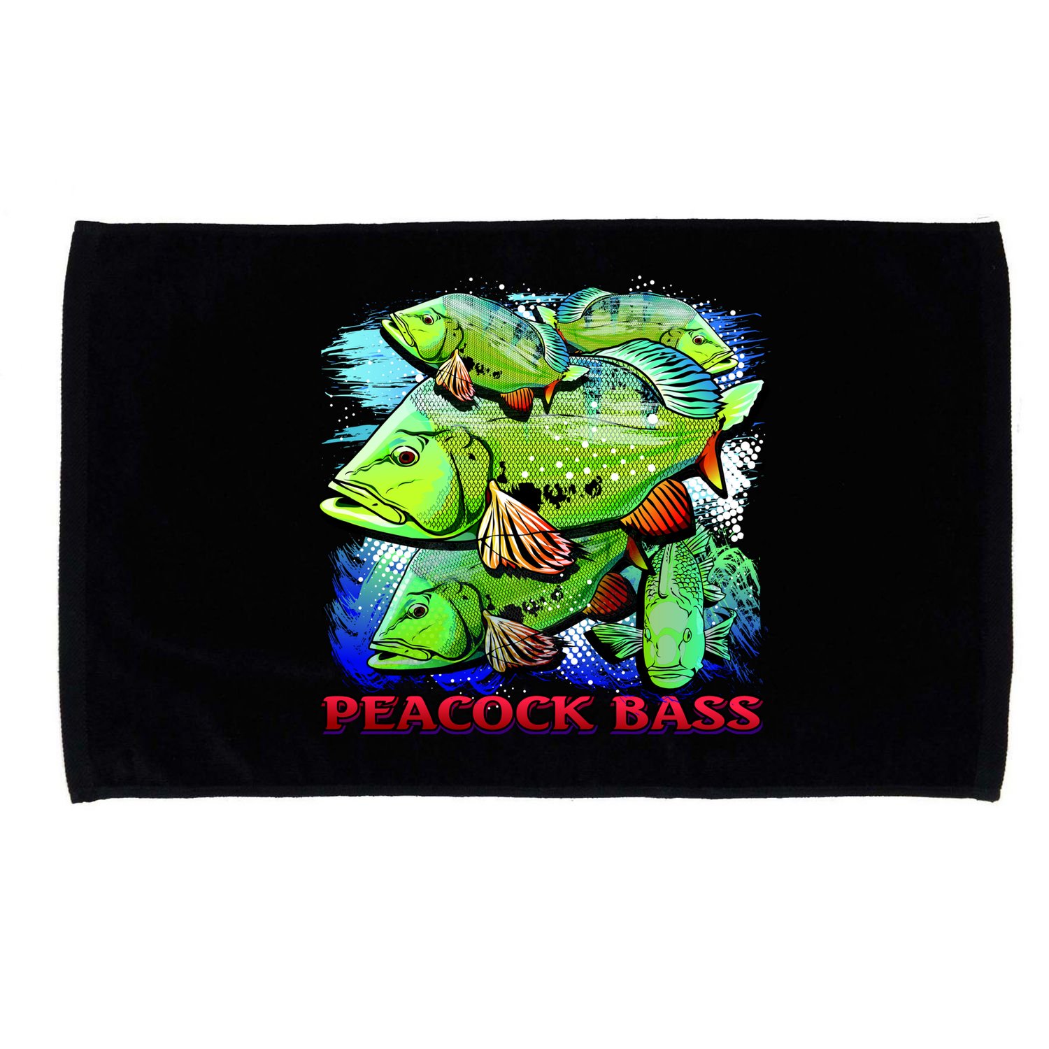Peacock Bass Microfiber Hand Towel
