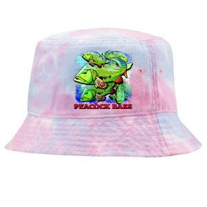 Peacock Bass Tie-Dyed Bucket Hat