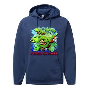 Peacock Bass Performance Fleece Hoodie