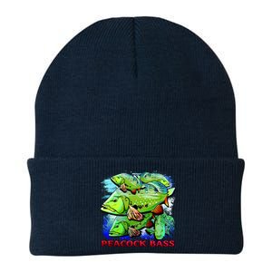 Peacock Bass Knit Cap Winter Beanie