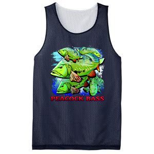 Peacock Bass Mesh Reversible Basketball Jersey Tank