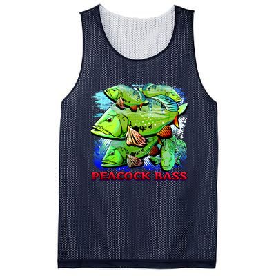 Peacock Bass Mesh Reversible Basketball Jersey Tank