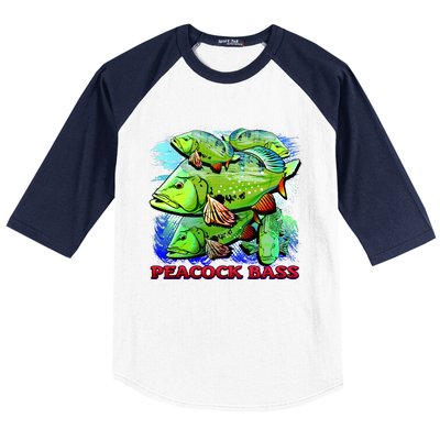 Peacock Bass Baseball Sleeve Shirt