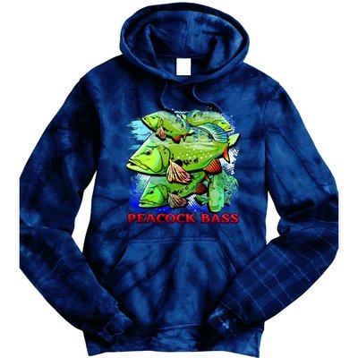 Peacock Bass Tie Dye Hoodie