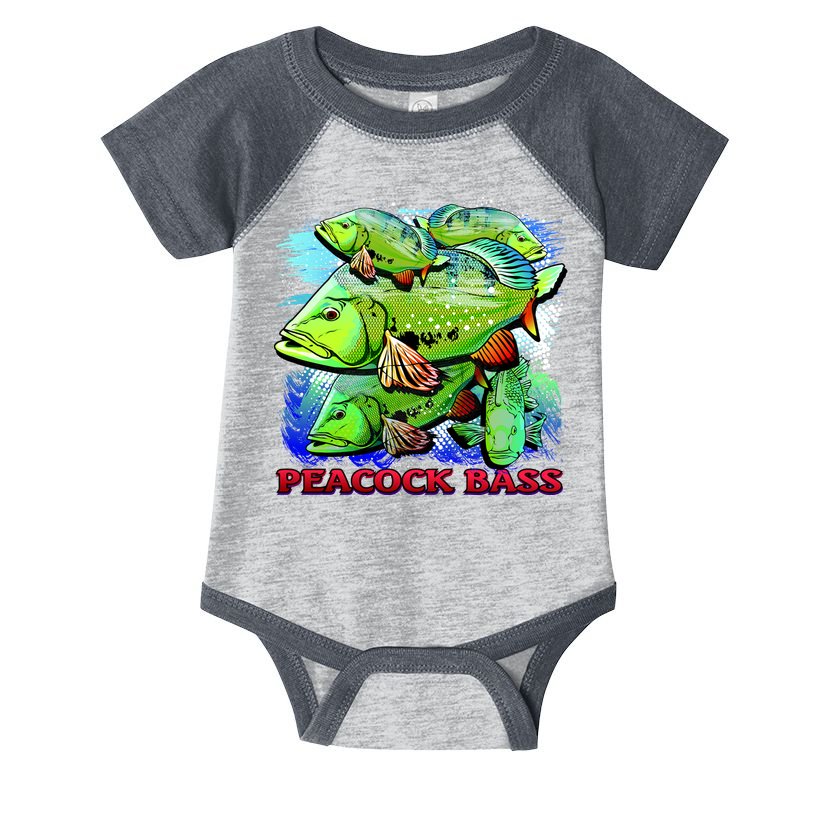 Peacock Bass Infant Baby Jersey Bodysuit