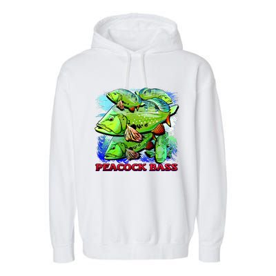 Peacock Bass Garment-Dyed Fleece Hoodie