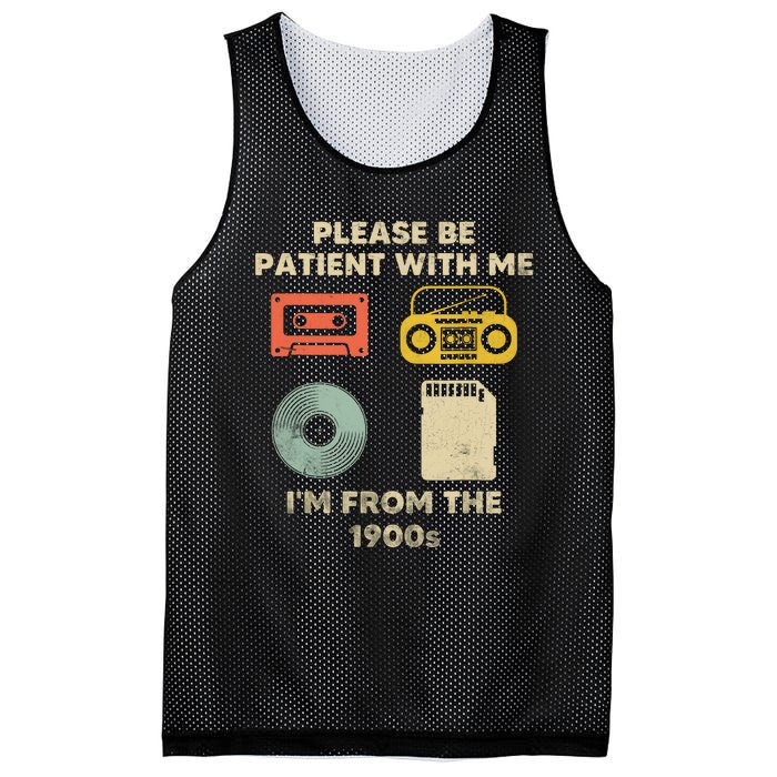 Please Be Patient With Me Im From The 1900s Mesh Reversible Basketball Jersey Tank