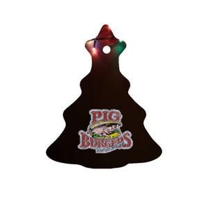 Pig Burgers Ceramic Tree Ornament