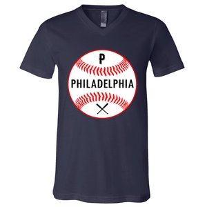 Philadelphia Baseball Philadelphia Pennsylvania V-Neck T-Shirt