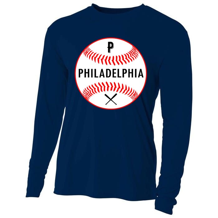 Philadelphia Baseball Philadelphia Pennsylvania Cooling Performance Long Sleeve Crew