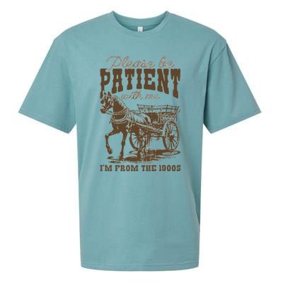 Please Be Patient With Me IM From The 1900s Vintage Sueded Cloud Jersey T-Shirt