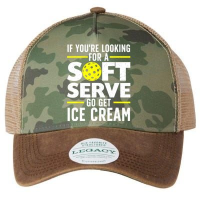 Pickle Ball Player If Youre Looking For A Soft Serve Go Get Ice Cream Gift Legacy Tie Dye Trucker Hat