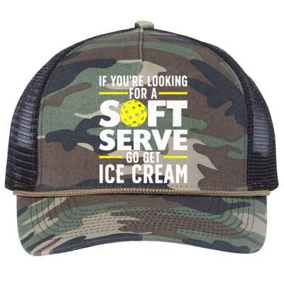 Pickle Ball Player If Youre Looking For A Soft Serve Go Get Ice Cream Gift Retro Rope Trucker Hat Cap