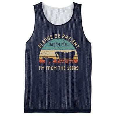 Please Be Patient With Me IM From The 1900s Vintage Mesh Reversible Basketball Jersey Tank