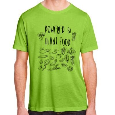 Powered By Plant Food Cool Veggie Design Gift For Vegans Gift Adult ChromaSoft Performance T-Shirt