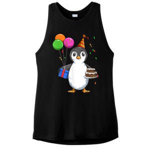 Penguin Birthday Penguin Birthday Party Penguin Theme Ladies PosiCharge Tri-Blend Wicking Tank