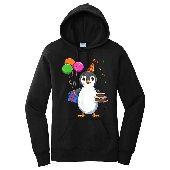 Penguin Birthday Penguin Birthday Party Penguin Theme Women's Pullover Hoodie